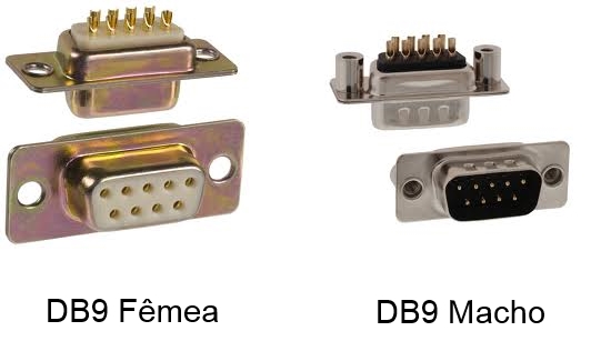 Conectores DB9 Macho e Femea